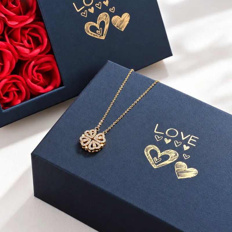 Rosenbox mit Herzkette