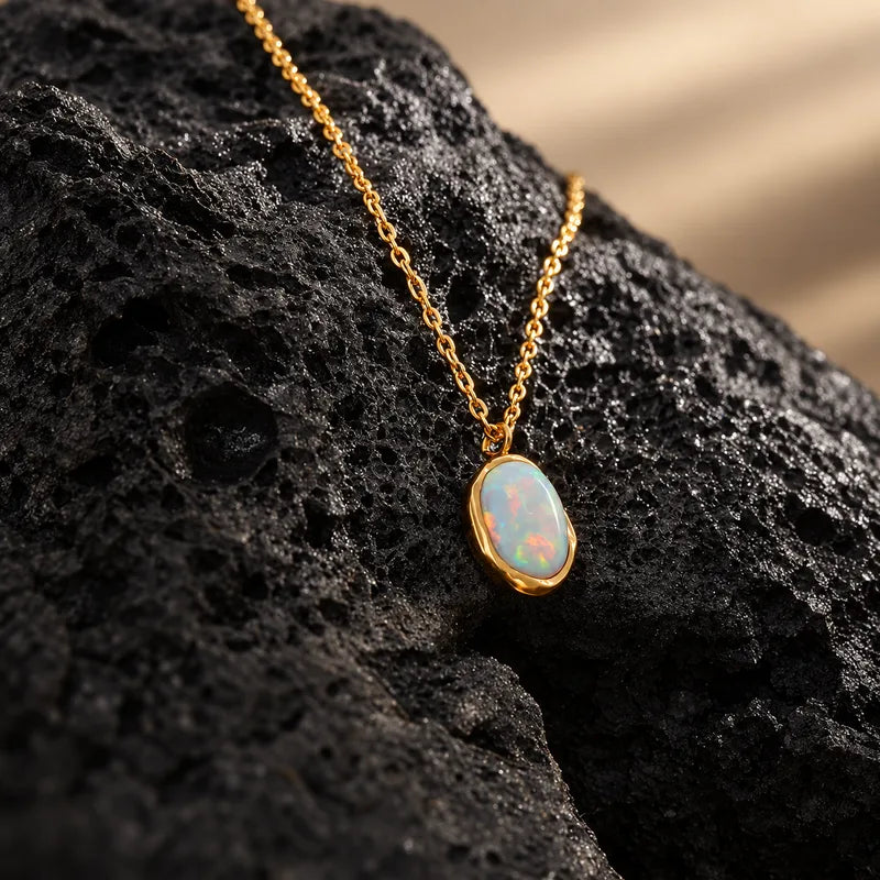 Opal-Anhänger Kette