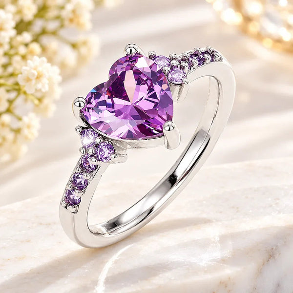 Amethyst Herz-Ring