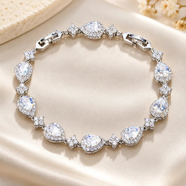 Tropfen-Zirkonia-Armband