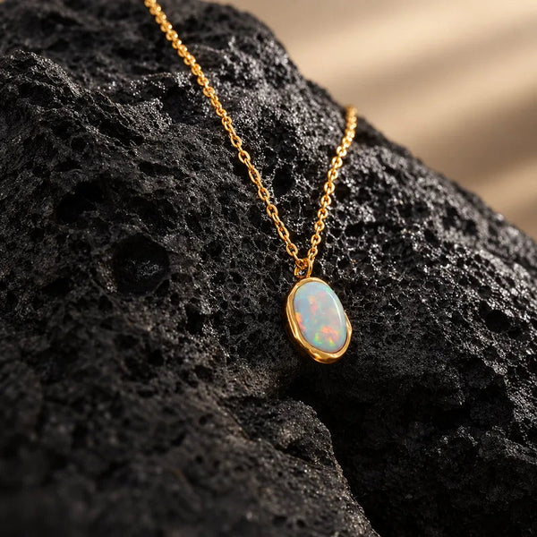 Opal-Anhänger Kette